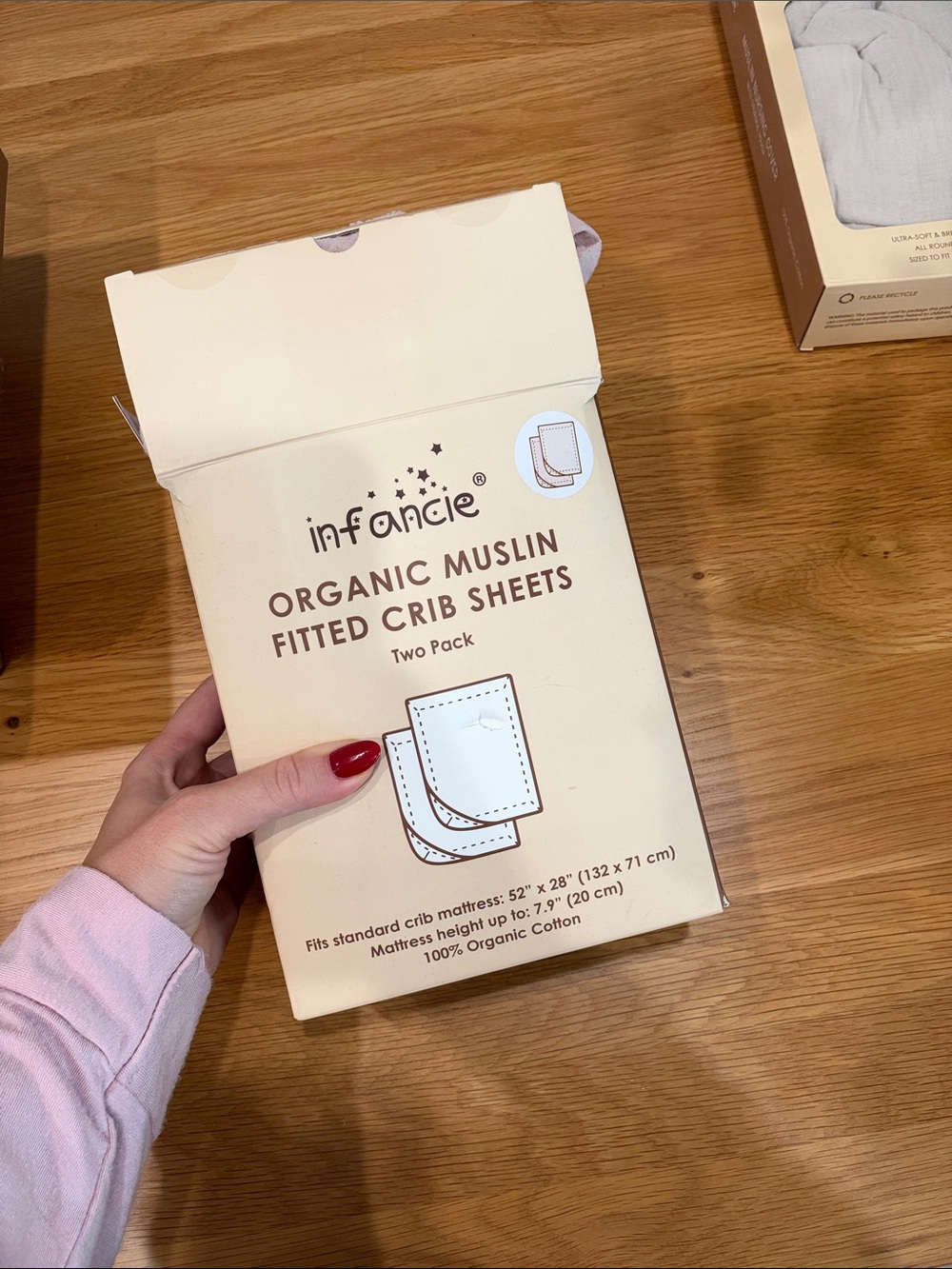 Organic cotton muslin crib sheets